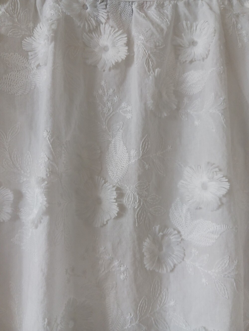 Nanette Lepore White Floral Embroidered Summer Blouse 3/4 Sleeve Size Medium - Picture 8 of 8